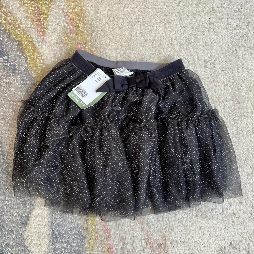 H&M Black and Gold Tutu NWT 110/116